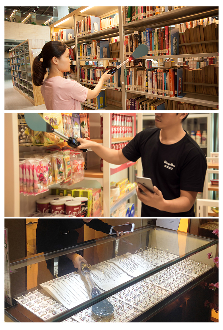 Handheld RFID Reader With WIFI Module Working Frequency 13.56Mhz In Library Book Management
